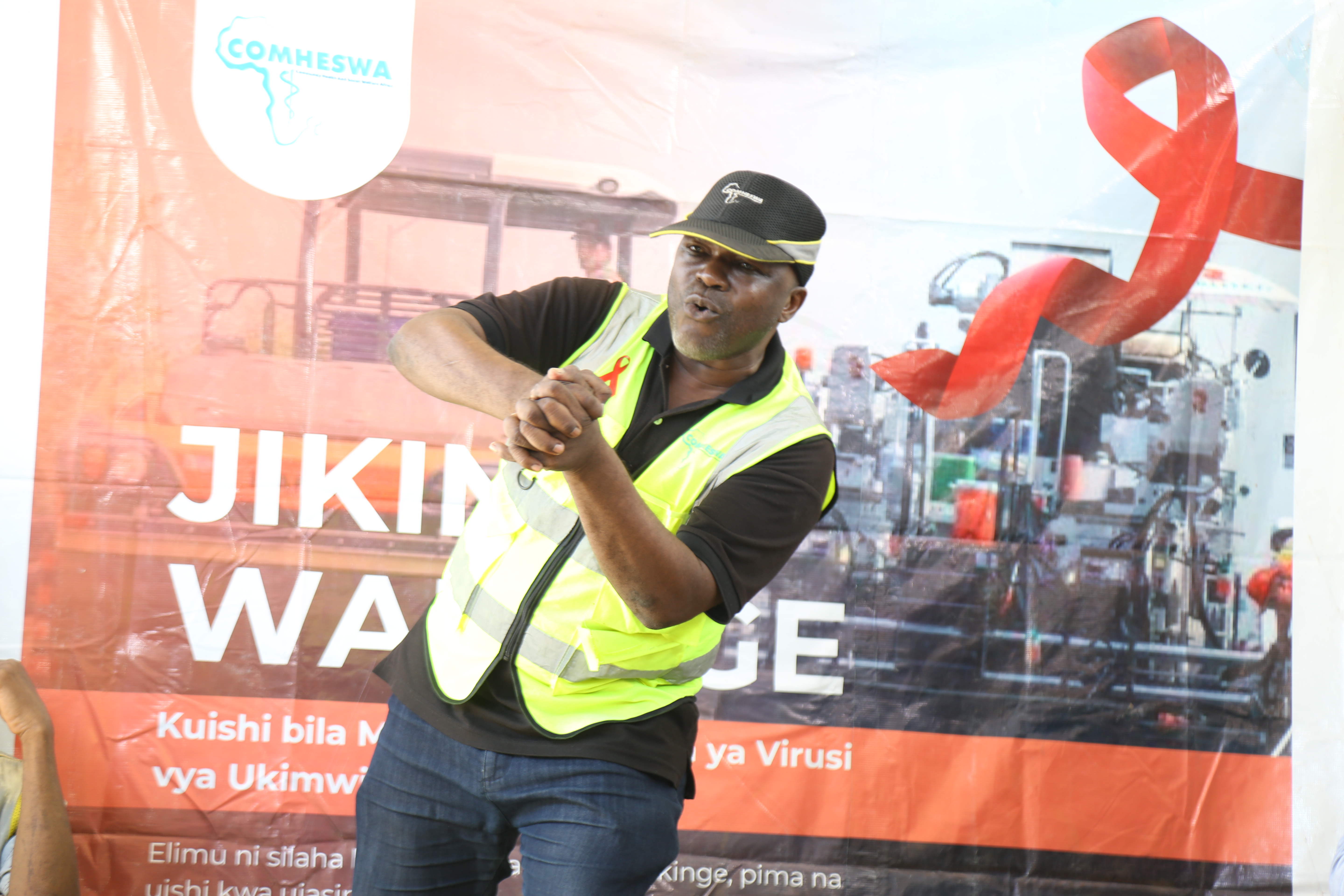 COMHESWA SUCCESSFULLY PROVIDED HIV/AIDS AWARENESS TRAINING, COUNSELING SERVICES, AND VOLUNTARY HIV TESTING TO ROAD CONSTRUCTION WORKERS IN KIGAMBONI TO STRENGTHEN AWARENESS, REDUCE STIGMA, AND BUILD A HEALTHIER AND MORE PRODUCTIVE COMMUNITY.