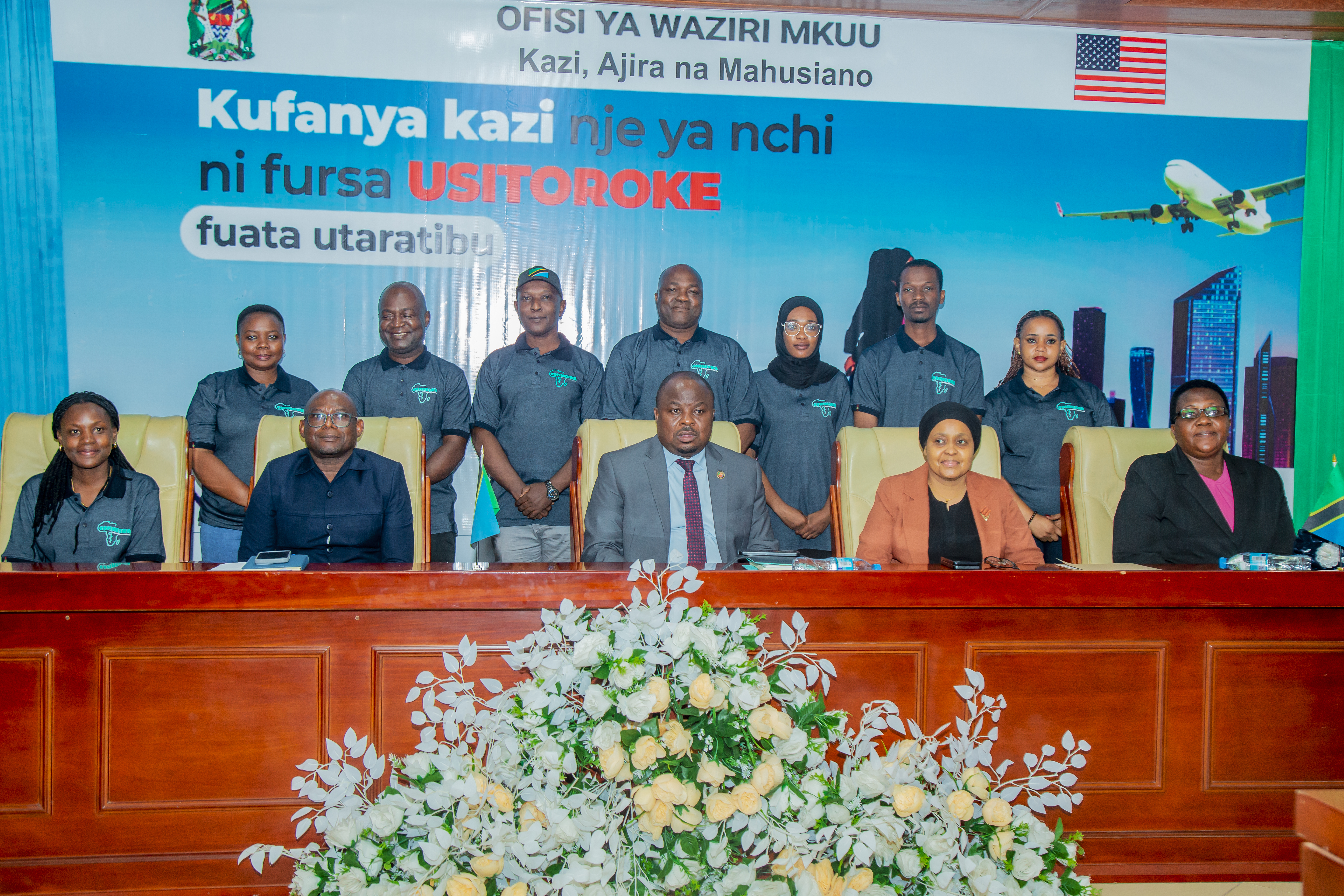 COMHESWA IN A CONFERENCE WITH MINISTER OF STATE, PRIME MINISTER'S OFFICE - LABOUR, EMPLOYMENT AND RELATIONS