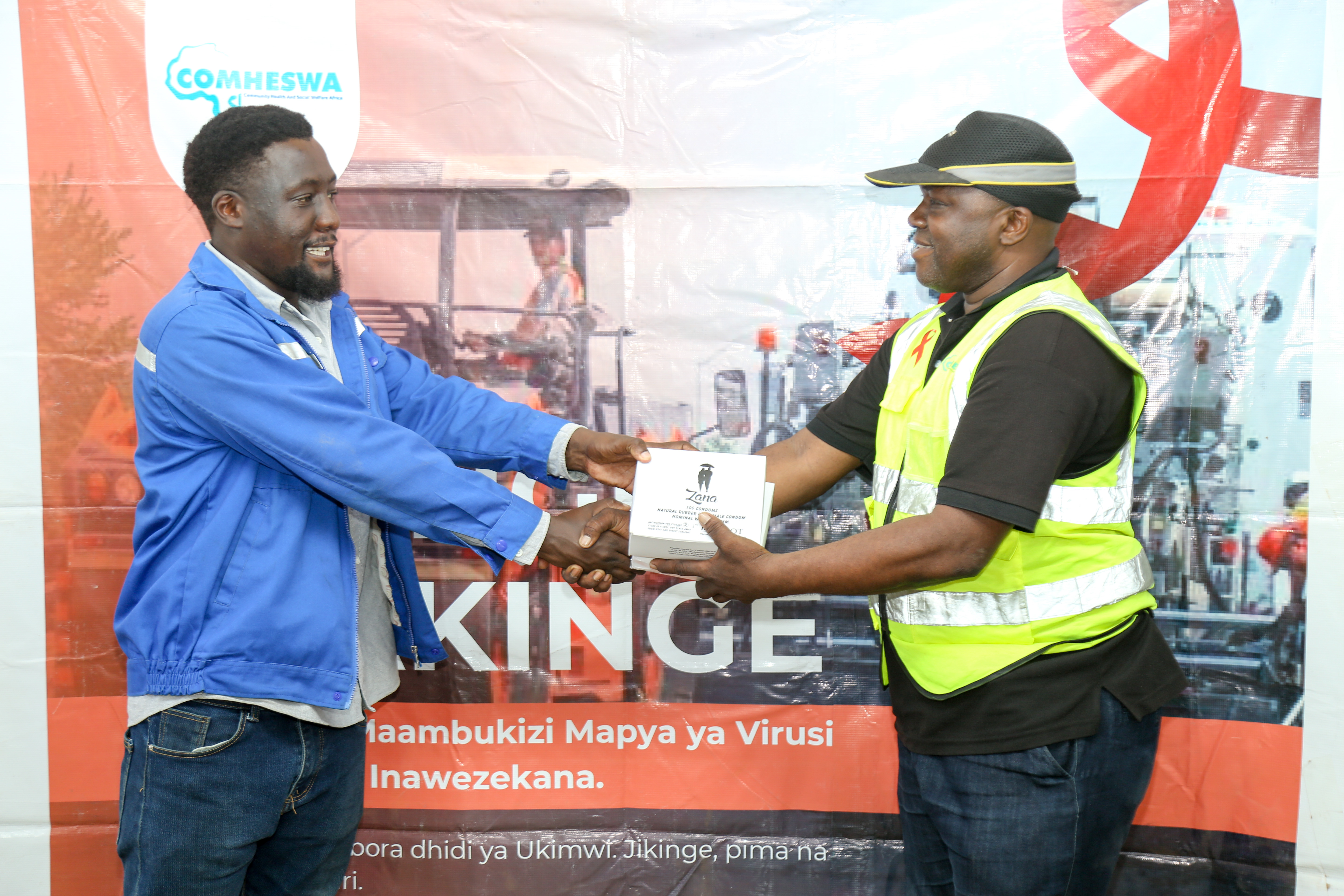 COMHESWA SUCCESSFULLY PROVIDED HIV/AIDS AWARENESS TRAINING, COUNSELING SERVICES, AND VOLUNTARY HIV TESTING TO ROAD CONSTRUCTION WORKERS IN KIGAMBONI TO STRENGTHEN AWARENESS, REDUCE STIGMA, AND BUILD A HEALTHIER AND MORE PRODUCTIVE COMMUNITY.
